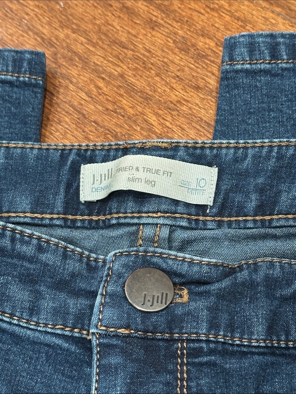 J.Jill tried and true classic straight leg jean - Picture 3 of 5
